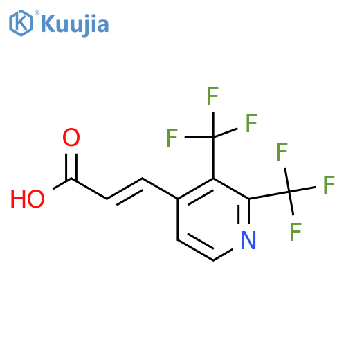 2,3-Bis(trifluoromethyl)pyridine-4-acrylic acid structure