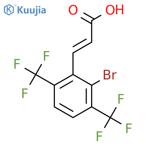 3,6-Bis(trifluoromethyl)-2-bromocinnamic acid structure