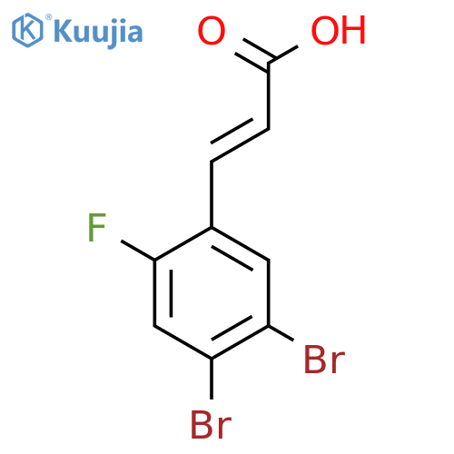 4,5-Dibromo-2-fluorocinnamic acid structure