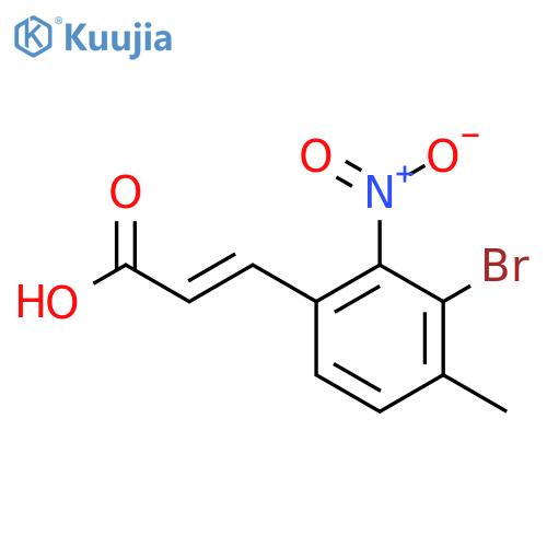 3-Bromo-4-methyl-2-nitrocinnamic acid structure