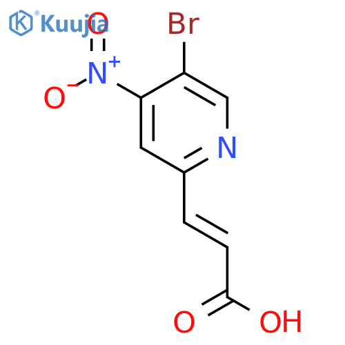 5-Bromo-4-nitropyridine-2-acrylic acid structure