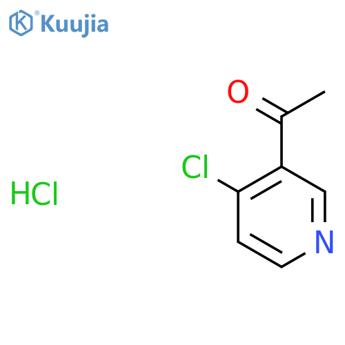 1-(4-Chloropyridin-3-yl)ethanone hydrochloride structure