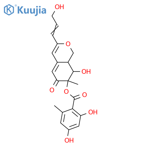 6,7,8,8a-Tetrahydro-7,8-dihydroxy-7-methyl-3-(1-propenyl)-1H-2-benzopyran-6-one; (1'E,7S,8S,8aS)-form, 3'-Hydroxy, 7-O-(2,4-dihydroxy-6-methylbenzoyl) structure