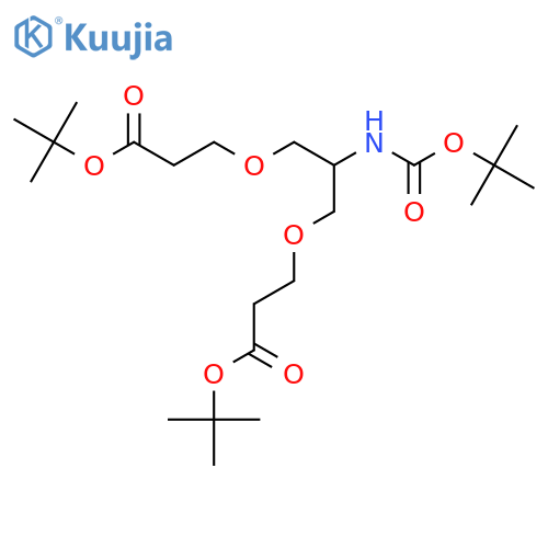 2-(t-Butoxycarbonylamido)-1,3-bis (t-butoxycarbonylethoxy)propane structure