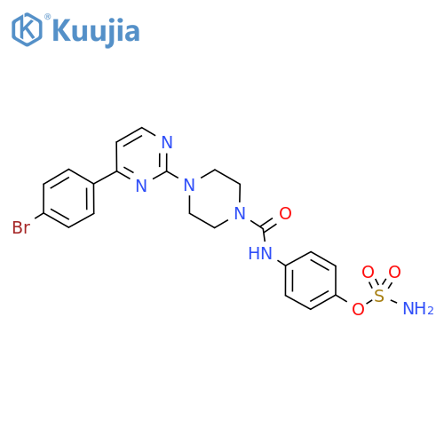 Sulfamic acid, 4-​[[[4-​[4-​(4-​bromophenyl)​-​2-​pyrimidinyl]​-​1-​piperazinyl]​carbonyl]​amino]​phenyl ester structure