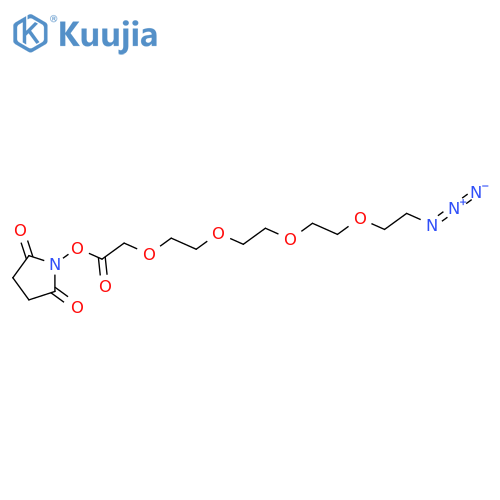 Azido-PEG4-CH2CO2-NHS structure