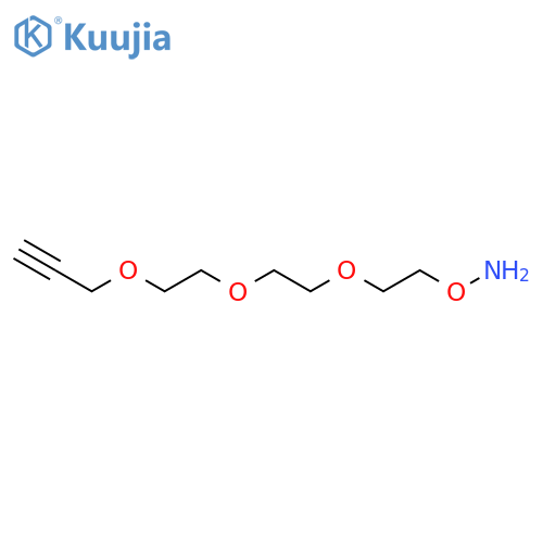 O-[2-[2-(2-prop-2-ynoxyethoxy)ethoxy]ethyl]hydroxylamine structure