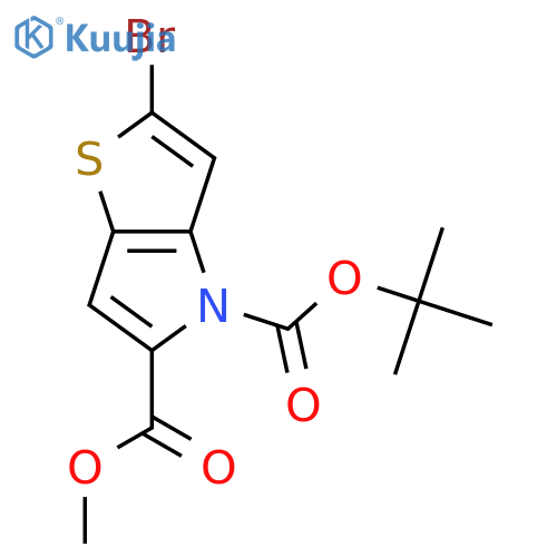 4-tert-Butyl 5-methyl 2-bromo-4H-thieno[3,2-b]pyrrole-4,5-dicarboxylate structure