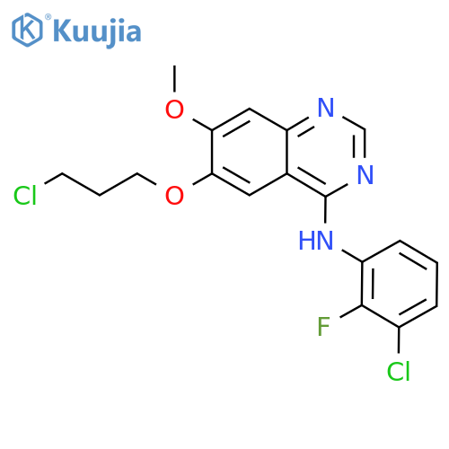 N-(3-Chloro-2-fluorophenyl)-6-(3-chloropropoxy)-7-methoxyquinazolin-4-amine structure