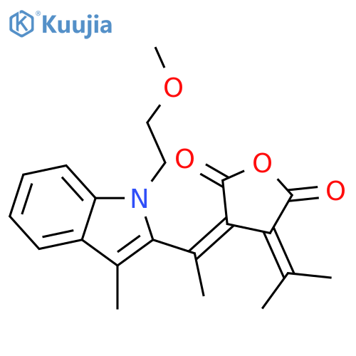 2,5-Furandione, dihydro-3-[1-[1-(2-methoxyethyl)-3-methyl-1H-indol-2-yl]ethylidene]-4-(1-methylethylidene)-, (3Z)- structure