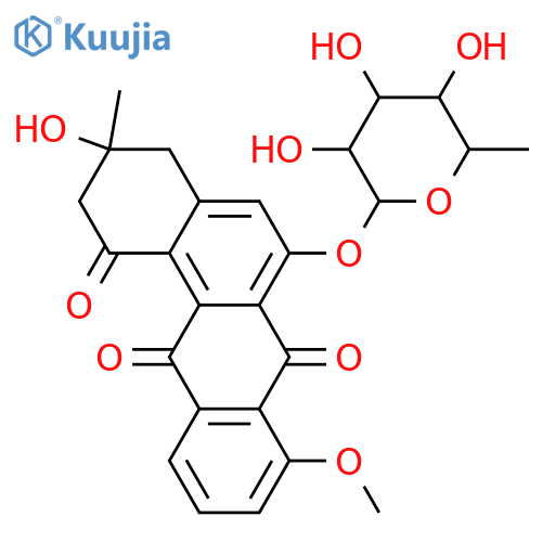 Tetrangomycin; (R)-form, 6-(α-L-Rhamnopyranosyloxy), 8-Me ether structure