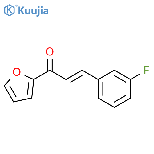 (2E)-3-(3-fluorophenyl)-1-(furan-2-yl)prop-2-en-1-one structure