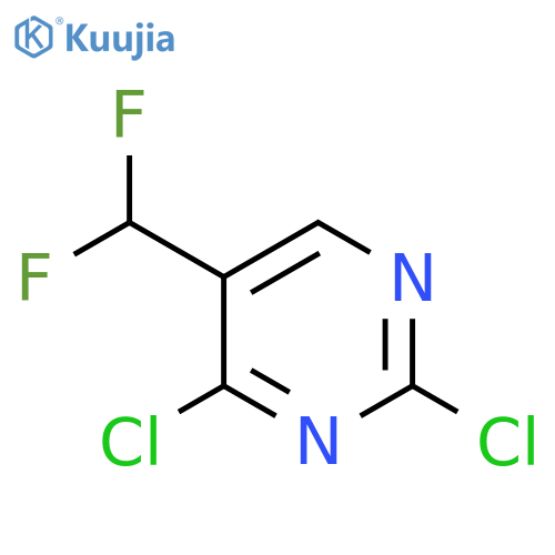 Pyrimidine, 2,4-dichloro-5-(difluoromethyl)- structure