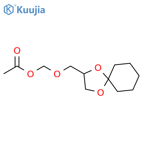 Methanol, 1-(1,4-dioxaspiro[4.5]dec-2-ylmethoxy)-, 1-acetate structure