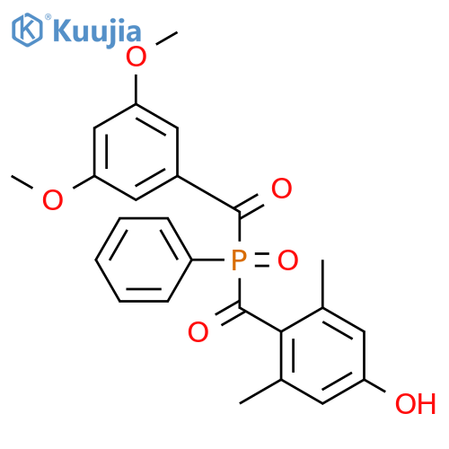Phenol, 4-[[(3,5-dimethoxybenzoyl)phenylphosphinyl]carbonyl]-3,5-dimethyl- structure