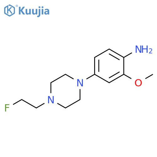 4-[4-(2-Fluoroethyl)-1-piperazinyl]-2-methoxyaniline structure