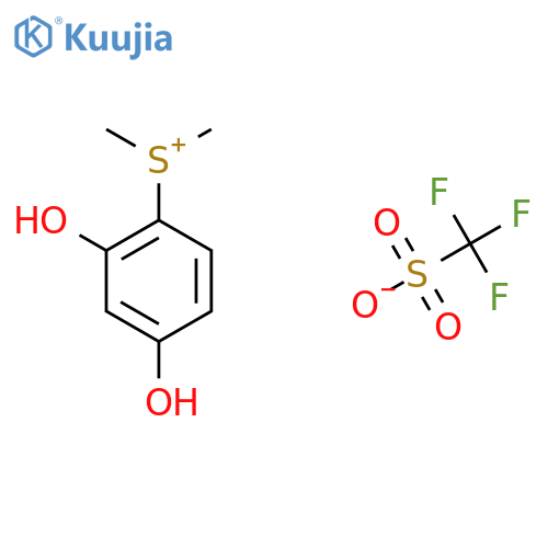 Dimethyl-2,4-dihydroxyphenylsulfonium triflate structure