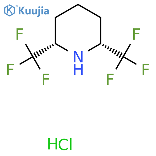 (2R,6S)-2,6-bis(trifluoromethyl)piperidine hydrochloride structure