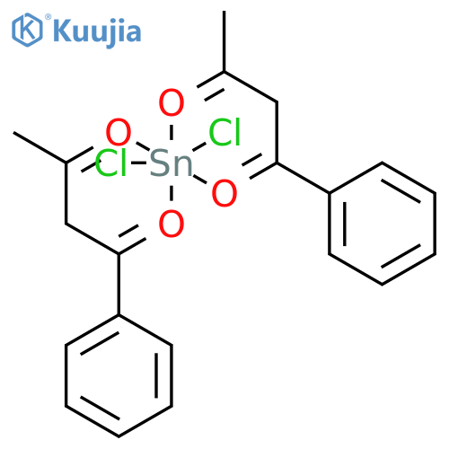 1-phenylbutane-1,3-dione - dichloro-lambda~2~-stannane (2:1) structure