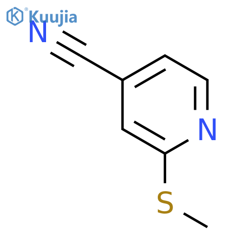 2-(methylthio)isonicotinonitrile structure