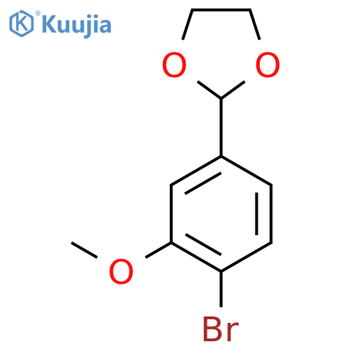 2-(4-Bromo-3-methoxyphenyl)-1,3-dioxolane structure