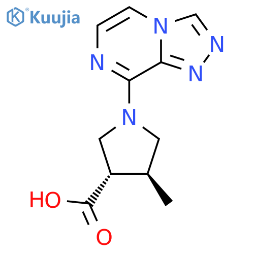 (3S,4S)-1-([1,2,4]Triazolo[4,3-a]pyrazin-8-yl)-4-methylpyrrolidine-3-carboxylic acid structure