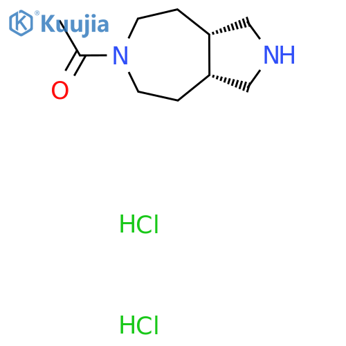 1-[cis-2,3,3a,4,5,7,8,8a-octahydro-1H-pyrrolo[3,4-d]azepin-6-yl]ethanone;dihydrochloride structure