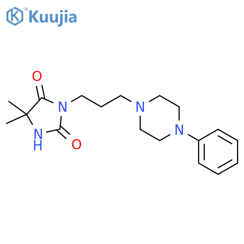 2,4-Imidazolidinedione,5,5-dimethyl-3-[3-(4-phenyl-1-piperazinyl)propyl]- structure