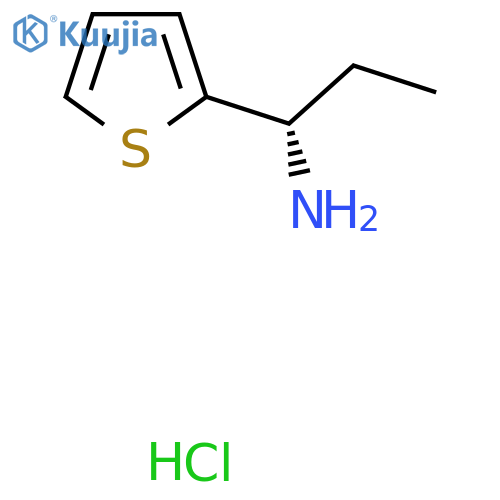 (1S)-1-(thiophen-2-yl)propan-1-amine hydrochloride structure