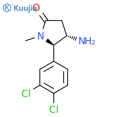 (4S,5R)-4-amino-5-(3,4-dichlorophenyl)-1-methylpyrrolidin-2-one structure