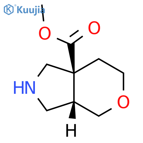 methyl (3aS,7aS)-octahydropyrano[3,4-c]pyrrole-7a-carboxylate structure