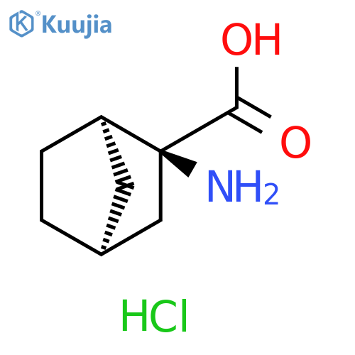 Bicyclo[2.2.1]heptane-2-carboxylic acid, 2-amino-, hydrochloride (1:1), (1R,2S,4S)- structure