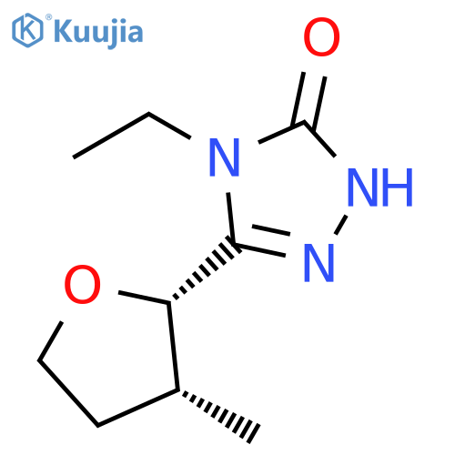 4-ethyl-3-[(2S,3R)-3-methyloxolan-2-yl]-4,5-dihydro-1H-1,2,4-triazol-5-one structure
