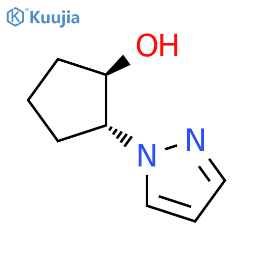 (1R,2R)-2-(1H-pyrazol-1-yl)cyclopentan-1-ol structure