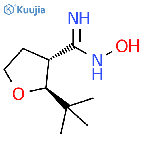 3-Furancarboximidamide, 2-(1,1-dimethylethyl)tetrahydro-N-hydroxy-, (2S,3R)- structure