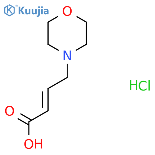 4-morpholinobut-2-enoic acid;hydrochloride structure