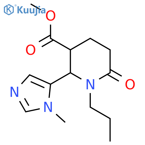 methyl 2-(1-methyl-1H-imidazol-5-yl)-6-oxo-1-propylpiperidine-3-carboxylate structure