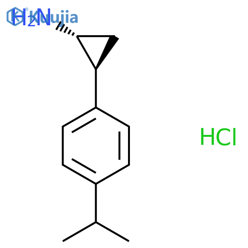 (1R,2S)-2-(4-Isopropylphenyl)cyclopropan-1-amine hydrochloride structure