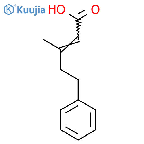3-methyl-5-phenylpent-2-enoic acid structure