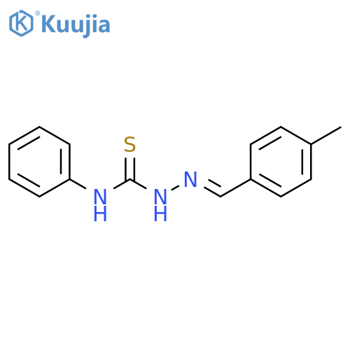 (2E)-2-(4-Methylphenyl)methylene-N-phenylhydrazinecarbothioamide structure