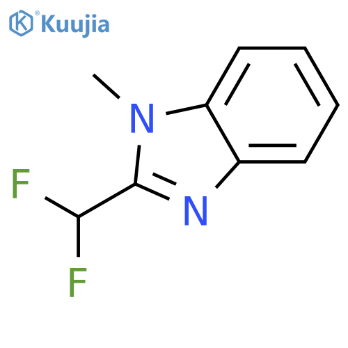 1H-Benzimidazole,2-(difluoromethyl)-1-methyl- structure
