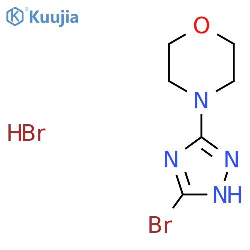 4-(5-Bromo-1H-1,2,4-triazol-3-yl)morpholine hydrobromide structure