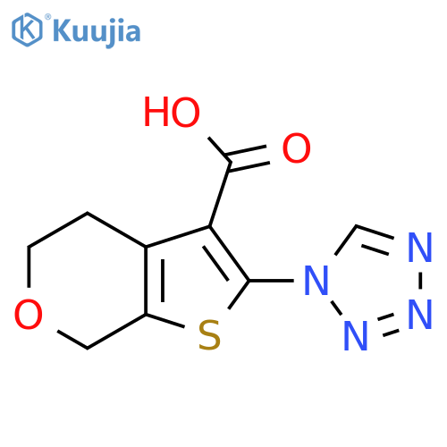 2-(1H-1,2,3,4-tetrazol-1-yl)-4H,5H,7H-thieno[2,3-c]pyran-3-carboxylic acid structure