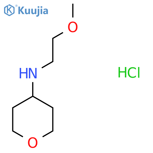 N-(2-methoxyethyl)oxan-4-amine hydrochloride structure