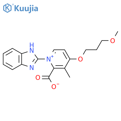 1-(1H-Benzimidazol-2-yl)-4-(3methoxypropoxy)-3-methylpyridinium-2-carboxylate structure
