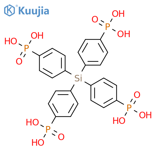 (Silanetetrayltetrakis(benzene-4,1-diyl))tetrakis(phosphonic acid) structure