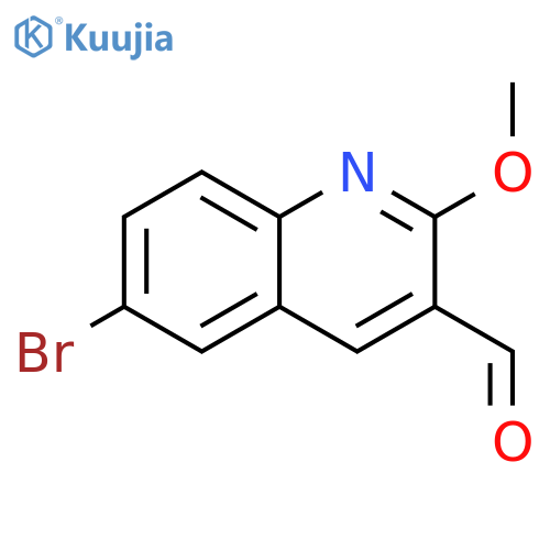 6-bromo-2-methoxyquinoline-3-carbaldehyde structure