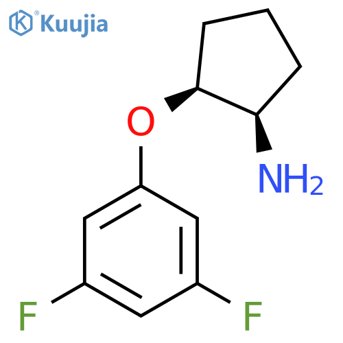 rac-(1R,2S)-2-(3,5-difluorophenoxy)cyclopentan-1-amine structure
