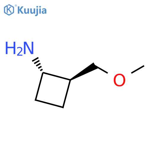 (1S,2S)-2-(methoxymethyl)cyclobutan-1-amine structure