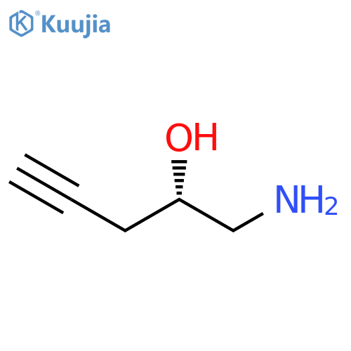 4-Pentyn-2-ol, 1-amino-, (2S)- structure